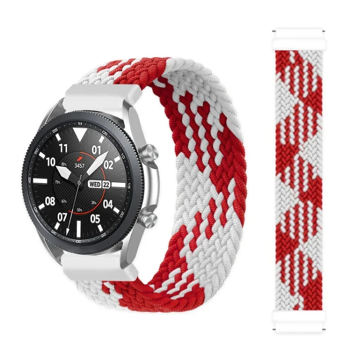สำหรับ Samsung Galaxy Watch Active / Active2 40 มม. / Active2 44 มม. สายรัดเปลี่ยนไนลอนถักยืดหยุ่น ปรับขนาดได้ ความยาว 165 มม.