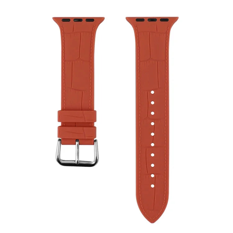 Bamboo Joint Silicone Replacement Strap Watchband, For Apple Watch Series 7  41mm / & 6 & SE & 5 & 4 40mm, For Apple Watch Series  7  45mm / & 6 & SE & 5 & 4 44mm