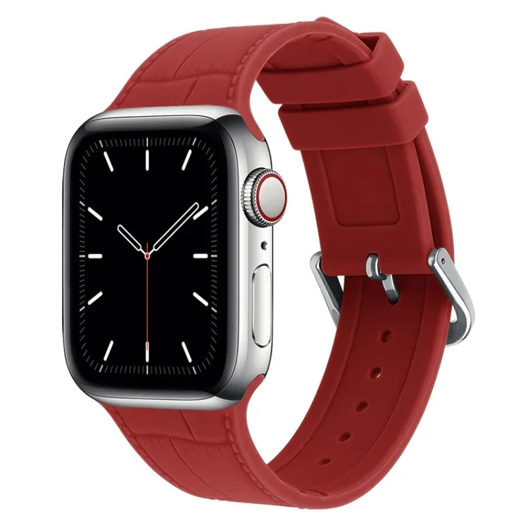 Bamboo Joint Silicone Replacement Strap Watchband, For Apple Watch Series 7  41mm / & 6 & SE & 5 & 4 40mm, For Apple Watch Series  7  45mm / & 6 & SE & 5 & 4 44mm