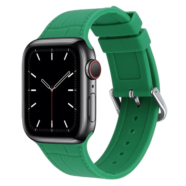 Bamboo Joint Silicone Replacement Strap Watchband, For Apple Watch Series 7  41mm / & 6 & SE & 5 & 4 40mm, For Apple Watch Series  7  45mm / & 6 & SE & 5 & 4 44mm