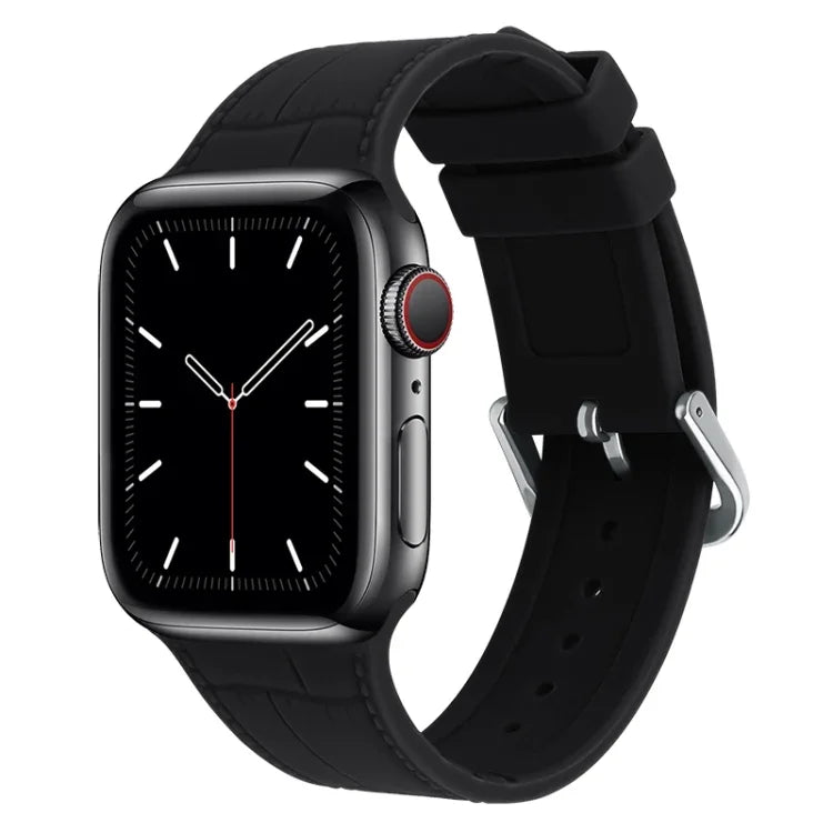 Bamboo Joint Silicone Replacement Strap Watchband, For Apple Watch Series 7  41mm / & 6 & SE & 5 & 4 40mm, For Apple Watch Series  7  45mm / & 6 & SE & 5 & 4 44mm