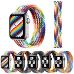 สายรัดนาฬิกาไนลอนถักหัวโลหะ ขนาด: XS 128 มม. สำหรับ Apple Watch Series 6 & SE & 5 & 4 40 มม. / 3 & 2 & 1 38 มม., XS 128 มม. 40 มม. / 38 มม.