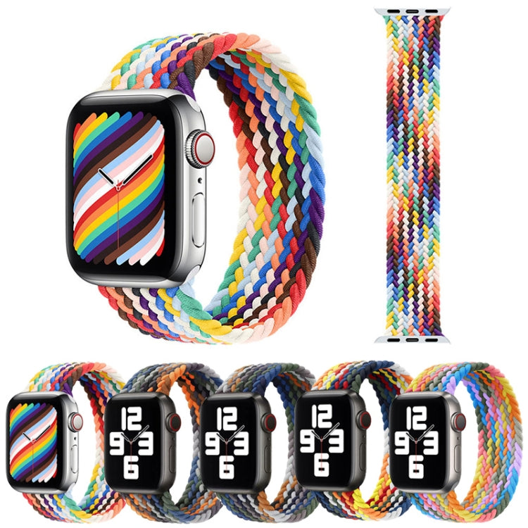 สายรัดนาฬิกาไนลอนถักหัวโลหะ ขนาด: XS 128 มม. สำหรับ Apple Watch Series 6 & SE & 5 & 4 40 มม. / 3 & 2 & 1 38 มม., XS 128 มม. 40 มม. / 38 มม.