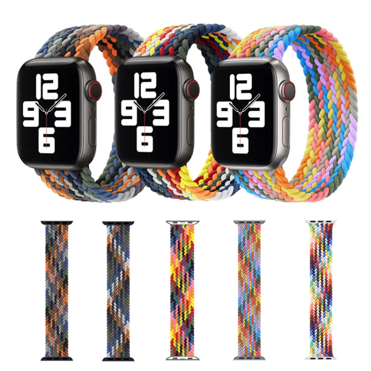 สายรัดนาฬิกาไนลอนถักหัวโลหะ ขนาด: S 135 มม. สำหรับ Apple Watch Series 6 & SE & 5 & 4 40 มม. / 3 & 2 & 1 38 มม., S 135 มม. 40 มม. / 38 มม.