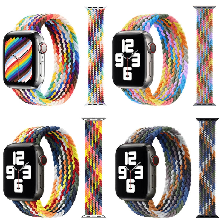 สายรัดนาฬิกาไนลอนถักหัวโลหะ ขนาด: M 145 มม. สำหรับ Apple Watch Series 6 & SE & 5 & 4 40 มม. / 3 & 2 & 1 38 มม., M 145 มม. 40 มม. / 38 มม.