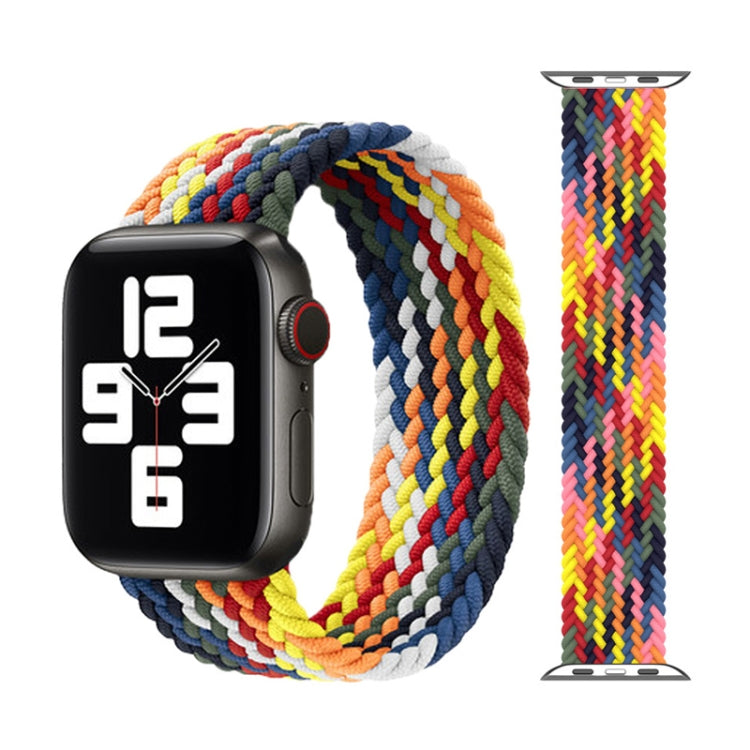 สายรัดนาฬิกาไนลอนถักหัวโลหะ ขนาด: L 155 มม. สำหรับ Apple Watch Series 6 & SE & 5 & 4 40 มม. / 3 & 2 & 1 38 มม., L 155 มม. 40 มม. / 38 มม.