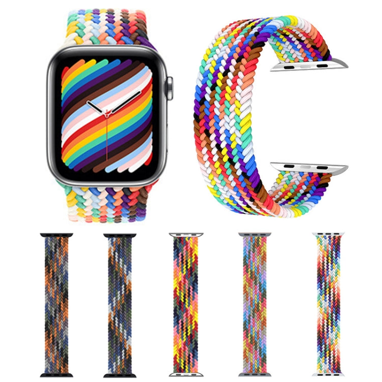 สายรัดนาฬิกาไนลอนถักหัวโลหะ ขนาด: S 145 มม. สำหรับ Apple Watch Series 6 & SE & 5 & 4 44 มม. / 3 & 2 & 1 42 มม., S 145 มม. 44 มม. / 42 มม.