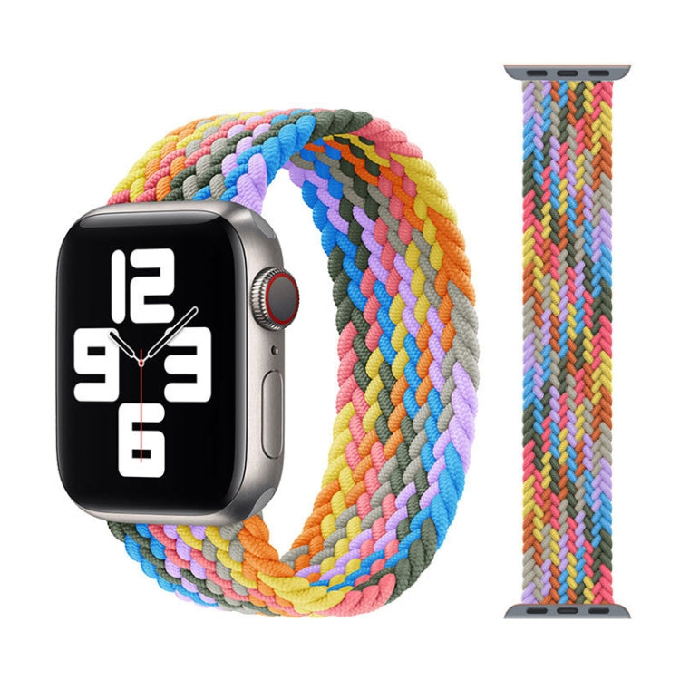 สายรัดนาฬิกาไนลอนถักหัวโลหะ ขนาด: M 155 มม. สำหรับ Apple Watch Series 6 & SE & 5 & 4 44 มม. / 3 & 2 & 1 42 มม., M 155 มม. 44 มม. / 42 มม.