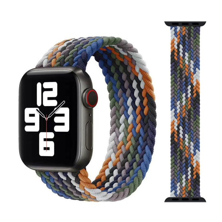 สายรัดนาฬิกาไนลอนถักหัวโลหะ ขนาด: L 165mm สำหรับ Apple Watch Series 6 & SE & 5 & 4 44mm / 3 & 2 & 1 42mm, L 165mm 44mm / 42mm