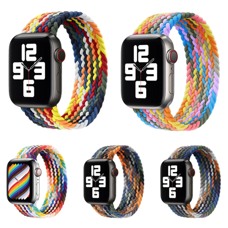 สายรัดนาฬิกาไนลอนถักหัวโลหะ ขนาด: L 165mm สำหรับ Apple Watch Series 6 & SE & 5 & 4 44mm / 3 & 2 & 1 42mm, L 165mm 44mm / 42mm