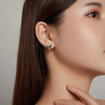 ต่างหูผู้หญิงเงินสเตอร์ลิง S925 ดีไซน์แมลงปอวินเทจ Vintage Dragonfly