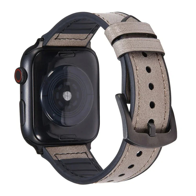 สายรัดนาฬิกาหนังลายม้าบ้า สำหรับ Apple Watch Series, 7 45mm / 6 & SE & 5 & 4 44mm / 3 & 2 & 1 42mm, 7 41mm / 6 & SE & 5 & 4 40mm / 3 & 2 & 1 38mm