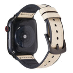 สายรัดนาฬิกาหนังลายม้าบ้า สำหรับ Apple Watch Series, 7 45mm / 6 & SE & 5 & 4 44mm / 3 & 2 & 1 42mm, 7 41mm / 6 & SE & 5 & 4 40mm / 3 & 2 & 1 38mm