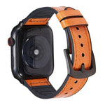สายรัดนาฬิกาหนังลายม้าบ้า สำหรับ Apple Watch Series, 7 45mm / 6 & SE & 5 & 4 44mm / 3 & 2 & 1 42mm, 7 41mm / 6 & SE & 5 & 4 40mm / 3 & 2 & 1 38mm