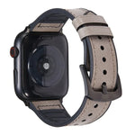 สายรัดนาฬิกาหนังลายม้าบ้า สำหรับ Apple Watch Series, 7 45mm / 6 & SE & 5 & 4 44mm / 3 & 2 & 1 42mm, 7 41mm / 6 & SE & 5 & 4 40mm / 3 & 2 & 1 38mm