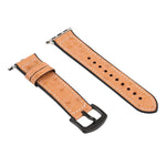 Ostrich Texture Leather Replacement Watchbands For Apple Watch Series, 7 45mm / 6 & SE & 5 & 4 44mm / 3 & 2 & 1 42mm