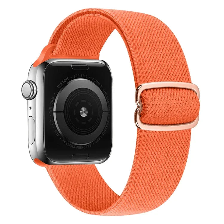 สายรัดนาฬิกาไนลอนหัวเข็มขัดรูปเลข 8 สำหรับ Apple Watch Series 9&8&7 41mm / SE 3&SE 2&6&SE&5&4 40mm / 3&2&1 38mm, สำหรับ Apple Watch Series 7 45mm / & 6 & SE & 5 & 4 44mm