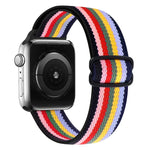 สายรัดนาฬิกาไนลอนหัวเข็มขัดรูปเลข 8 สำหรับ Apple Watch Series 9&8&7 41mm / SE 3&SE 2&6&SE&5&4 40mm / 3&2&1 38mm, สำหรับ Apple Watch Series 7 45mm / & 6 & SE & 5 & 4 44mm