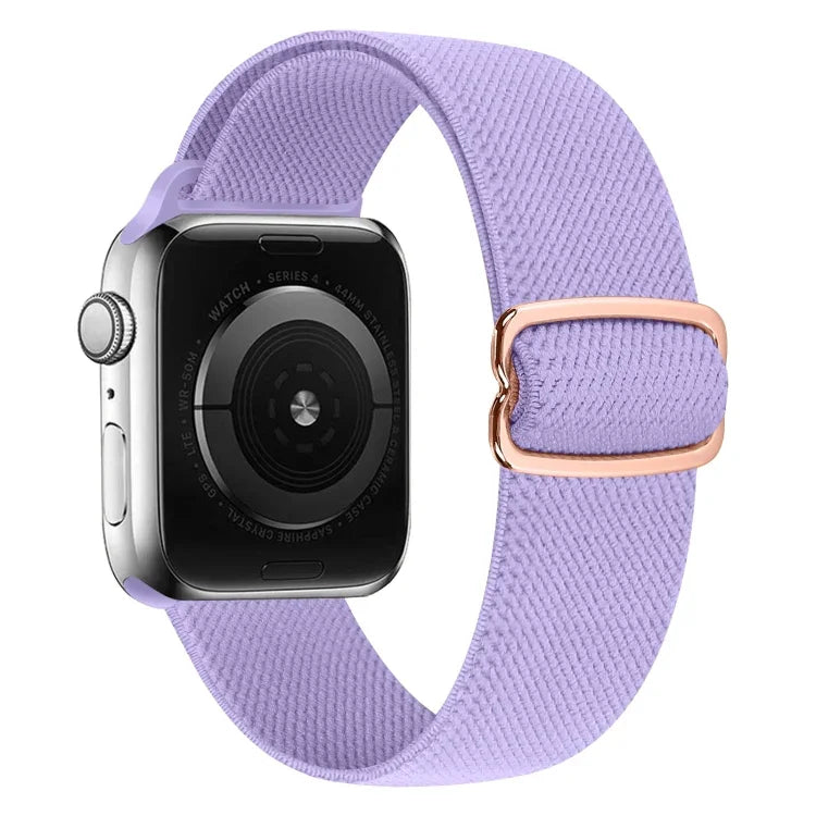 สายรัดนาฬิกาไนลอนหัวเข็มขัดรูปเลข 8 สำหรับ Apple Watch Series 9&8&7 41mm / SE 3&SE 2&6&SE&5&4 40mm / 3&2&1 38mm, สำหรับ Apple Watch Series 7 45mm / & 6 & SE & 5 & 4 44mm