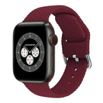 สายรัดนาฬิกาซิลิโคนถักพร้อมหัวเข็มขัด สำหรับ Apple Watch Series, 7 45mm / 6 & SE & 5 & 4 44mm / 3 & 2 & 1 42mm, 7 41mm / 6 & SE & 5 & 4 40mm / 3 & 2 & 1 38mm