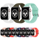 สายรัดนาฬิกาซิลิโคนถักพร้อมหัวเข็มขัด สำหรับ Apple Watch Series, 7 45mm / 6 & SE & 5 & 4 44mm / 3 & 2 & 1 42mm, 7 41mm / 6 & SE & 5 & 4 40mm / 3 & 2 & 1 38mm