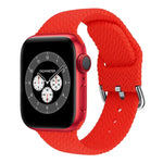 สายรัดนาฬิกาซิลิโคนถักพร้อมหัวเข็มขัด สำหรับ Apple Watch Series, 7 45mm / 6 & SE & 5 & 4 44mm / 3 & 2 & 1 42mm, 7 41mm / 6 & SE & 5 & 4 40mm / 3 & 2 & 1 38mm