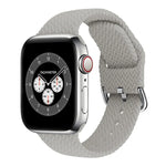 สายรัดนาฬิกาซิลิโคนถักพร้อมหัวเข็มขัด สำหรับ Apple Watch Series, 7 45mm / 6 & SE & 5 & 4 44mm / 3 & 2 & 1 42mm, 7 41mm / 6 & SE & 5 & 4 40mm / 3 & 2 & 1 38mm