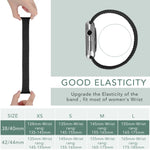 สายรัดนาฬิกาไนลอนถักหัวโลหะสีพื้น สำหรับ Apple Watch Series 6 & SE & 5 & 4 40mm / 3 & 2 & 1 38mm, L 155mm