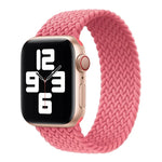สายรัดนาฬิกาไนลอนถักหัวโลหะสีพื้น สำหรับ Apple Watch Series 6 & SE & 5 & 4 44mm / 3 & 2 & 1 42mm, L 165mm