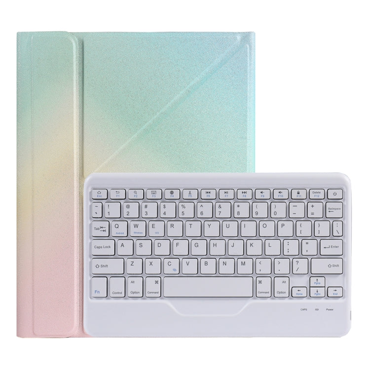 เคสหนังสำหรับคีย์บอร์ดบลูทูธแยกชิ้นได้ พร้อมที่วางสามเหลี่ยมและช่องใส่ปากกา สำหรับ iPad 9.7 2018 & 2017 / Pro 9.7 / Air 2, สำหรับ iPad 10.2 2020 & 2019 / Pro 10.5 นิ้ว / Air 3 10.5 นิ้ว