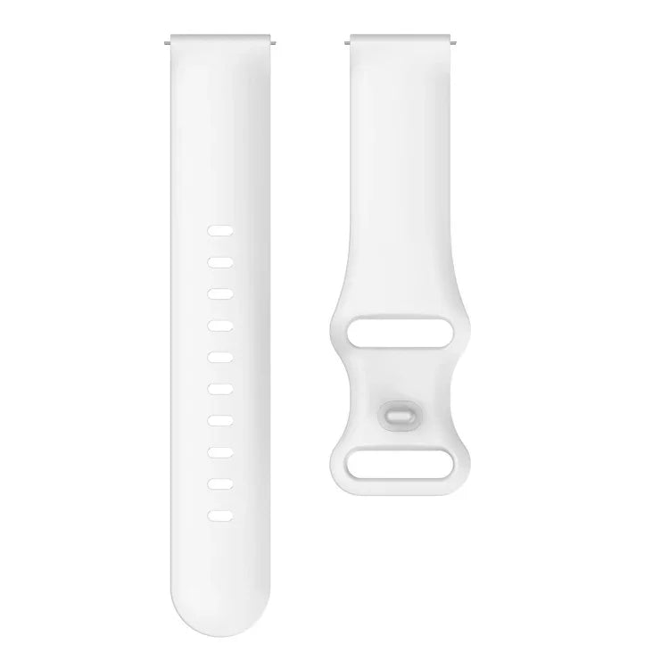 สายรัดเปลี่ยนซิลิโคนหัวเข็มขัดแบบผีเสื้อ ขนาด 20 มม. สำหรับ Samsung Galaxy Watch Active 3 41 มม., ขนาด 22 มม. สำหรับ Samsung Galaxy Watch Active 3 45 มม.