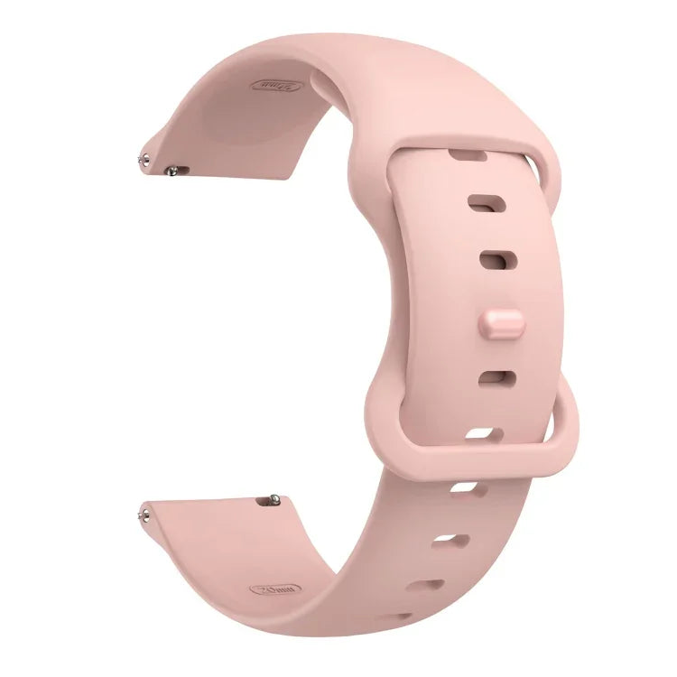 สายรัดเปลี่ยนซิลิโคนหัวเข็มขัดแบบผีเสื้อ ขนาด 20 มม. สำหรับ Samsung Galaxy Watch Active 3 41 มม., ขนาด 22 มม. สำหรับ Samsung Galaxy Watch Active 3 45 มม.