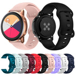 สายรัดเปลี่ยนซิลิโคนหัวเข็มขัดแบบผีเสื้อ ขนาด 20 มม. สำหรับ Samsung Galaxy Watch Active 3 41 มม., ขนาด 22 มม. สำหรับ Samsung Galaxy Watch Active 3 45 มม.