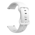 สายรัดเปลี่ยนซิลิโคนหัวเข็มขัดแบบผีเสื้อ ขนาด 20 มม. สำหรับ Samsung Galaxy Watch Active 3 41 มม., ขนาด 22 มม. สำหรับ Samsung Galaxy Watch Active 3 45 มม.