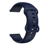 สายรัดเปลี่ยนซิลิโคนหัวเข็มขัดแบบผีเสื้อ ขนาด 20 มม. สำหรับ Samsung Galaxy Watch Active 3 41 มม., ขนาด 22 มม. สำหรับ Samsung Galaxy Watch Active 3 45 มม.