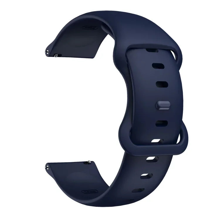 สายรัดเปลี่ยนซิลิโคนหัวเข็มขัดแบบผีเสื้อ ขนาด 20 มม. สำหรับ Samsung Galaxy Watch Active 3 41 มม., ขนาด 22 มม. สำหรับ Samsung Galaxy Watch Active 3 45 มม.