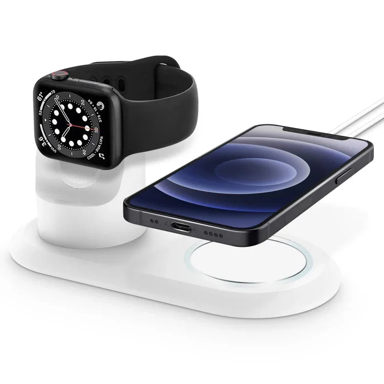 2 In 1 Multi-function Magsafe Charging Stand Holder for Apple Watch / iPhone