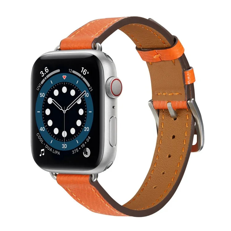 สายหนังสไตล์ B สำหรับ Apple Watch Series, 7 45mm / 6 & SE & 5 & 4 44mm / 3 & 2 & 1 42mm, 7 41mm / 6 & SE & 5 & 4 40mm / 3 & 2 & 1 38mm