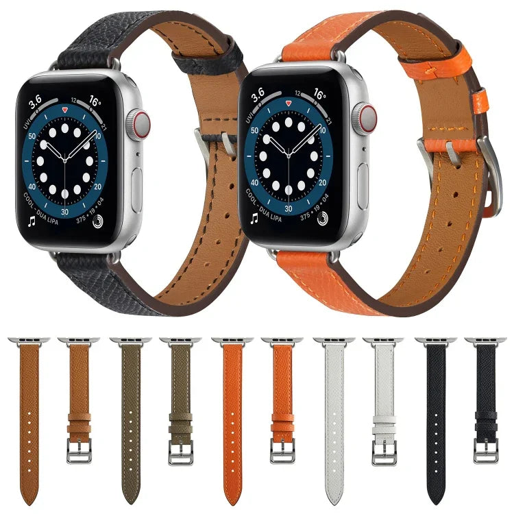 สายหนังสไตล์ B สำหรับ Apple Watch Series, 7 45mm / 6 & SE & 5 & 4 44mm / 3 & 2 & 1 42mm, 7 41mm / 6 & SE & 5 & 4 40mm / 3 & 2 & 1 38mm