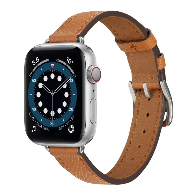 สายหนังสไตล์ B สำหรับ Apple Watch Series, 7 45mm / 6 & SE & 5 & 4 44mm / 3 & 2 & 1 42mm, 7 41mm / 6 & SE & 5 & 4 40mm / 3 & 2 & 1 38mm
