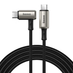 สายเคเบิล Baseus CATPN-01 100W 5A PD3.1 Gen2 USB-C / Type-C ถึง USB-C / Type-C HD สำหรับแสดงผลหน้าจอแบบ Coaxial Hammer ความยาวสาย: 1.5m