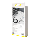 สายเคเบิล Baseus CATPN-01 100W 5A PD3.1 Gen2 USB-C / Type-C ถึง USB-C / Type-C HD สำหรับแสดงผลหน้าจอแบบ Coaxial Hammer ความยาวสาย: 1.5m