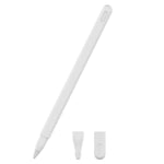 ชุดเคสซิลิโคนปากกาสไตลัสสีเรียบ 3 in 1 สำหรับ Apple Pencil 2