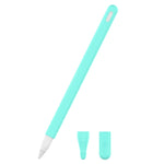 ชุดเคสซิลิโคนปากกาสไตลัสสีเรียบ 3 in 1 สำหรับ Apple Pencil 2