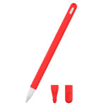 ชุดเคสซิลิโคนปากกาสไตลัสสีเรียบ 3 in 1 สำหรับ Apple Pencil 2