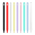 ชุดเคสซิลิโคนปากกาสไตลัสสีเรียบ 3 in 1 สำหรับ Apple Pencil 2