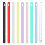 ชุดเคสซิลิโคนปากกาสไตลัสสีเรียบ 3 in 1 สำหรับ Apple Pencil 2