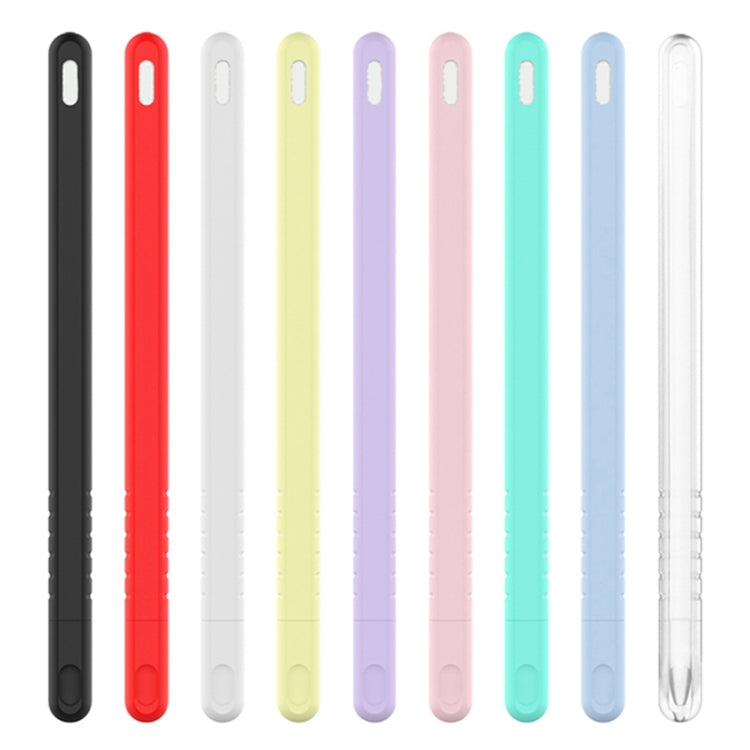 ชุดเคสซิลิโคนปากกาสไตลัสสีเรียบ 3 in 1 สำหรับ Apple Pencil 2