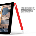 ชุดเคสซิลิโคนปากกาสไตลัสสีเรียบ 3 in 1 สำหรับ Apple Pencil 2