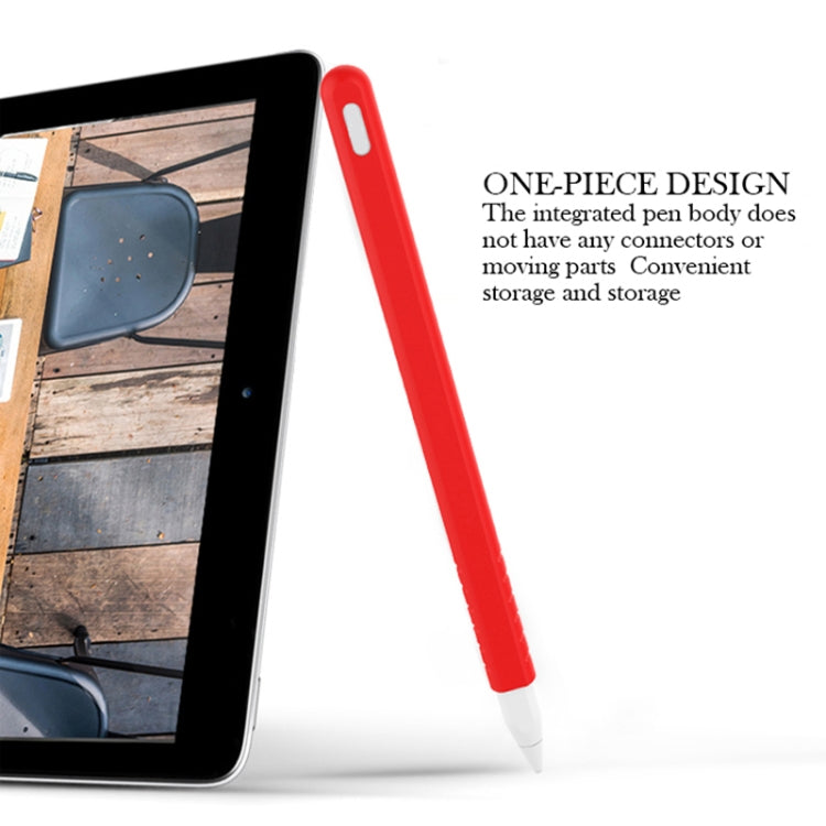 ชุดเคสซิลิโคนปากกาสไตลัสสีเรียบ 3 in 1 สำหรับ Apple Pencil 2